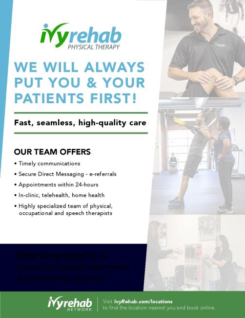 Ivy PT Flyer for Educating Athletes Foundation