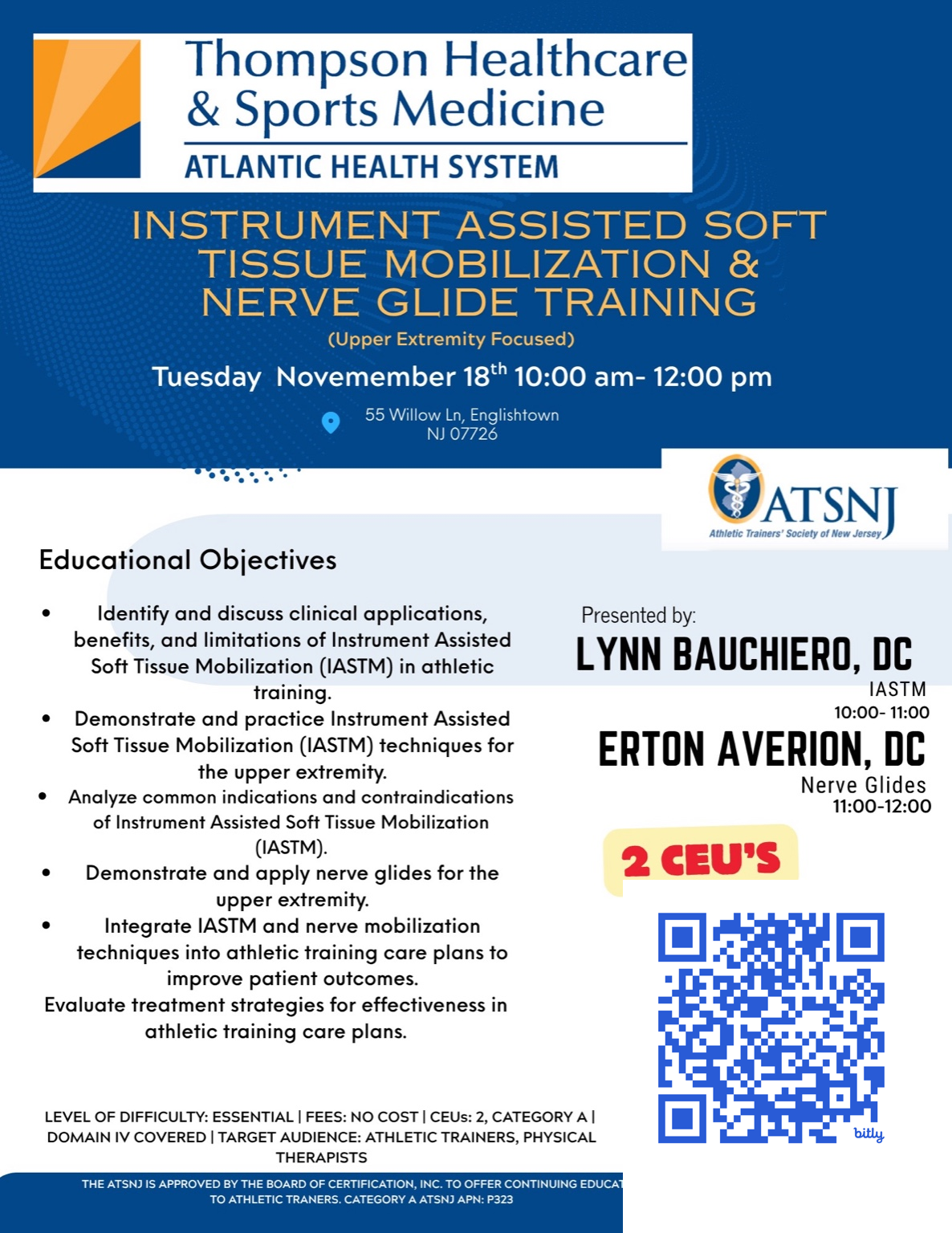 ATSNJ Central CEU Event 11/25